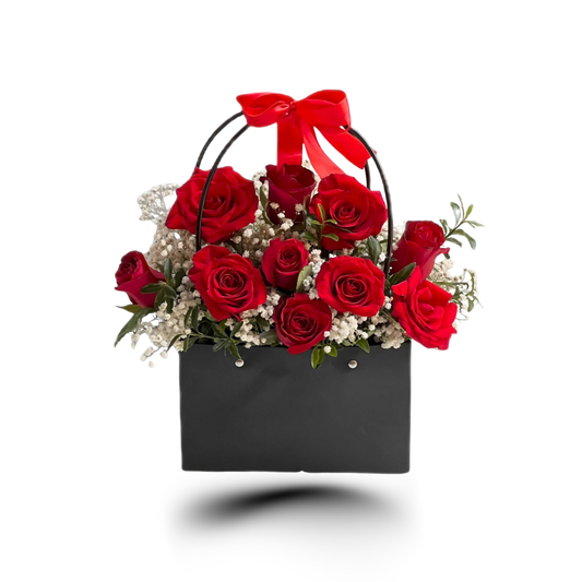 Crimson Charm Handbag