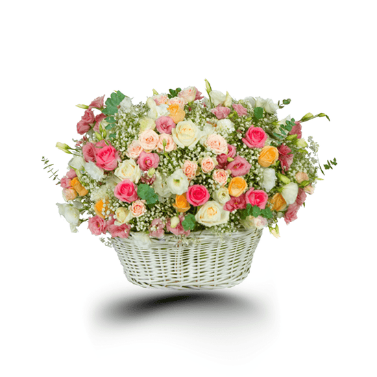 Garden Rose Celebration Basket - Fleurissimo Boutique